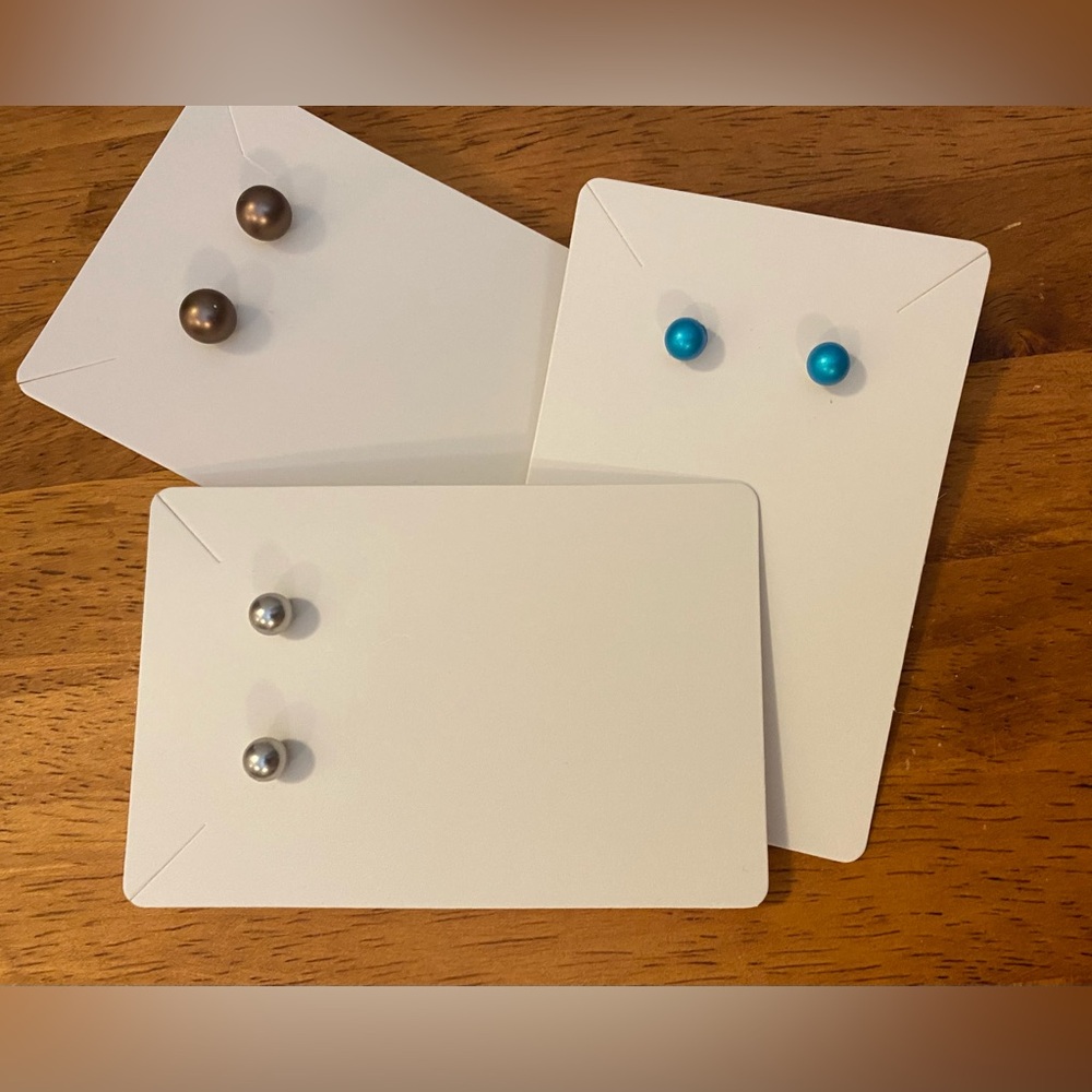 NEW Freshwater & Swarovski Crystal Pearl earrings #6